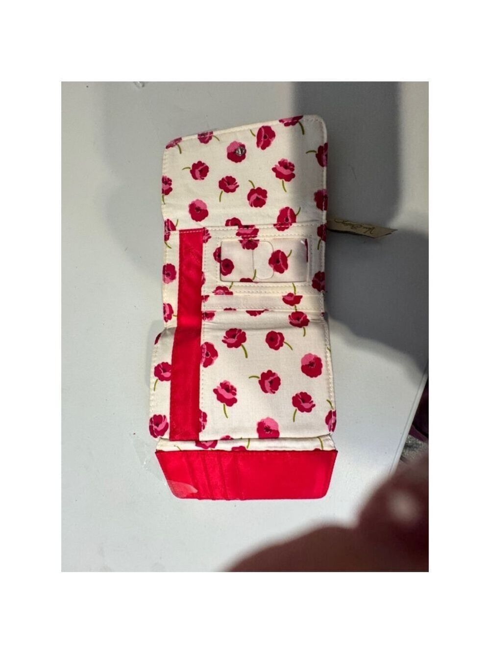 Vera Bradley Floral Wallet Beige Pink Small Women's - Picture 4 of 7